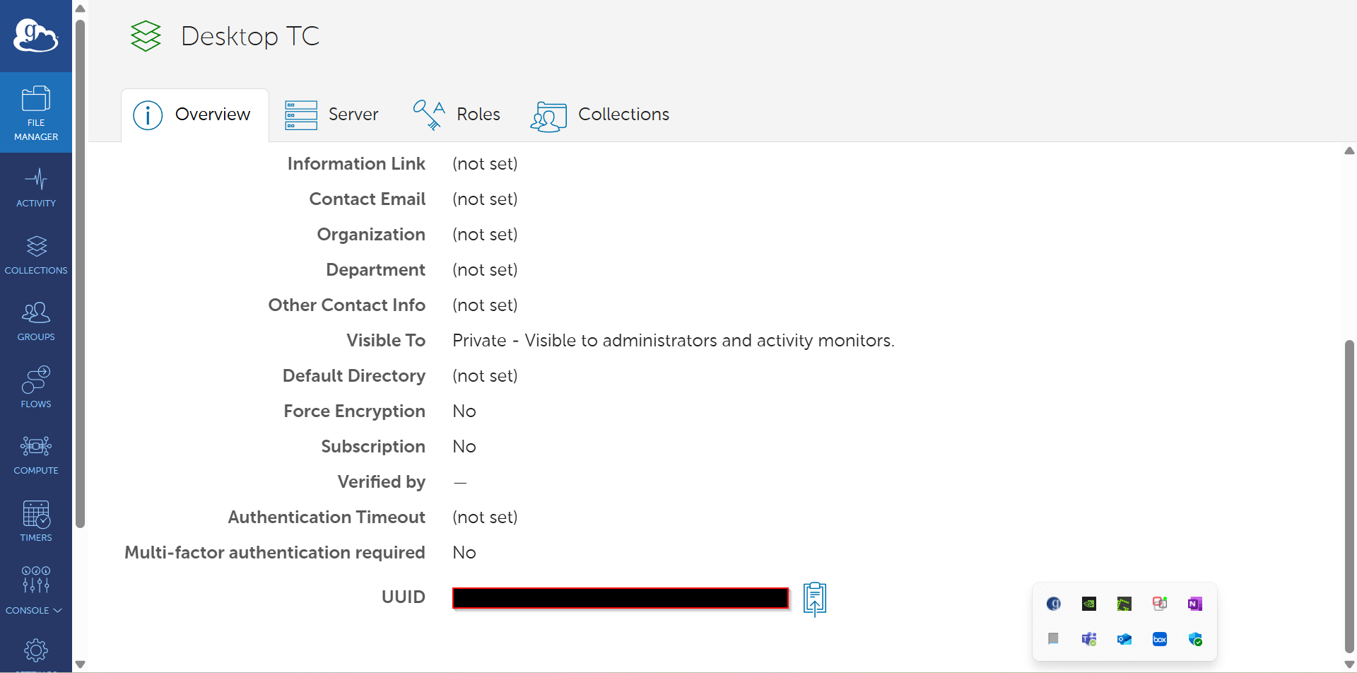 Example UUID