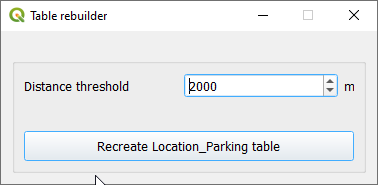 Rebuild Location_Parking tool