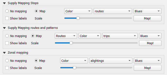 Transit Navigator global filters